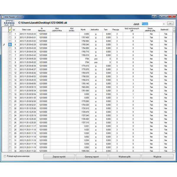 Alibi Reader PC Software