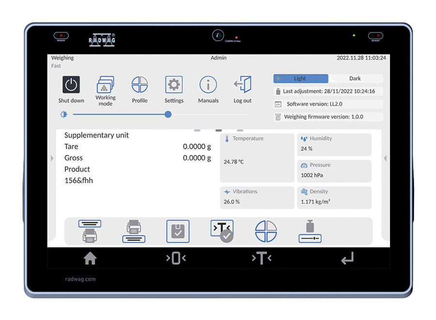 Analizador de humedad MA 210.5Y.WH