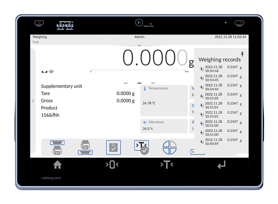Analizador de humedad MA 50.5Y.IC.WH