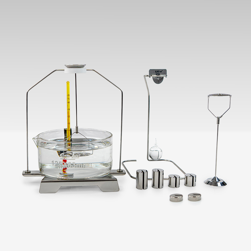 KIT 85 - juego para determinar la densidad de los cuerpos fijos y liquidos 