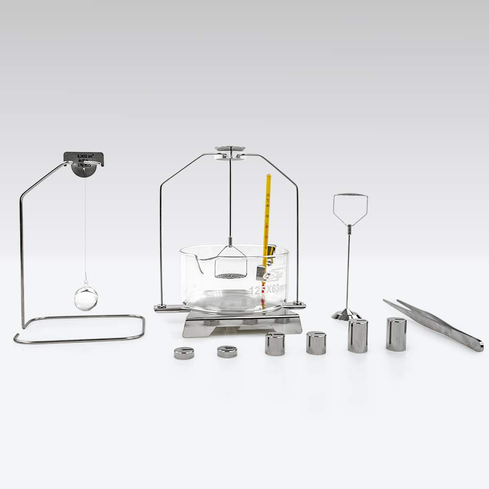 KIT 85 - juego para determinar la densidad de los cuerpos fijos y liquidos 