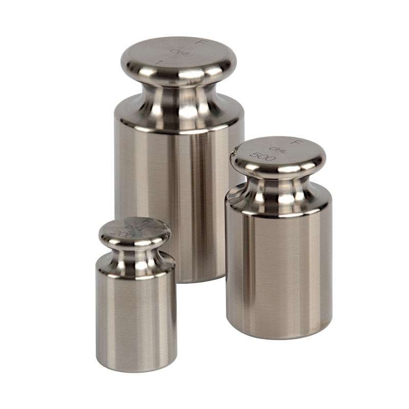 Pesas de clase F2 - cilíndrico con cámara de ajuste - 500 g