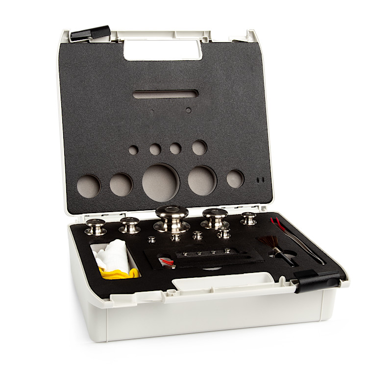 Pesas de clase M1, cilíndrico, juego (1 g - 1 kg), caja de plástico