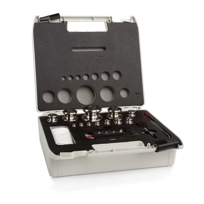 Pesas de clase M1, cilíndrico, juego (1 g - 10 kg), caja de plástico