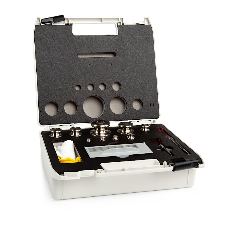 Pesas de clase M1, cilíndrico, juego (1 mg - 2 kg), caja de plástico